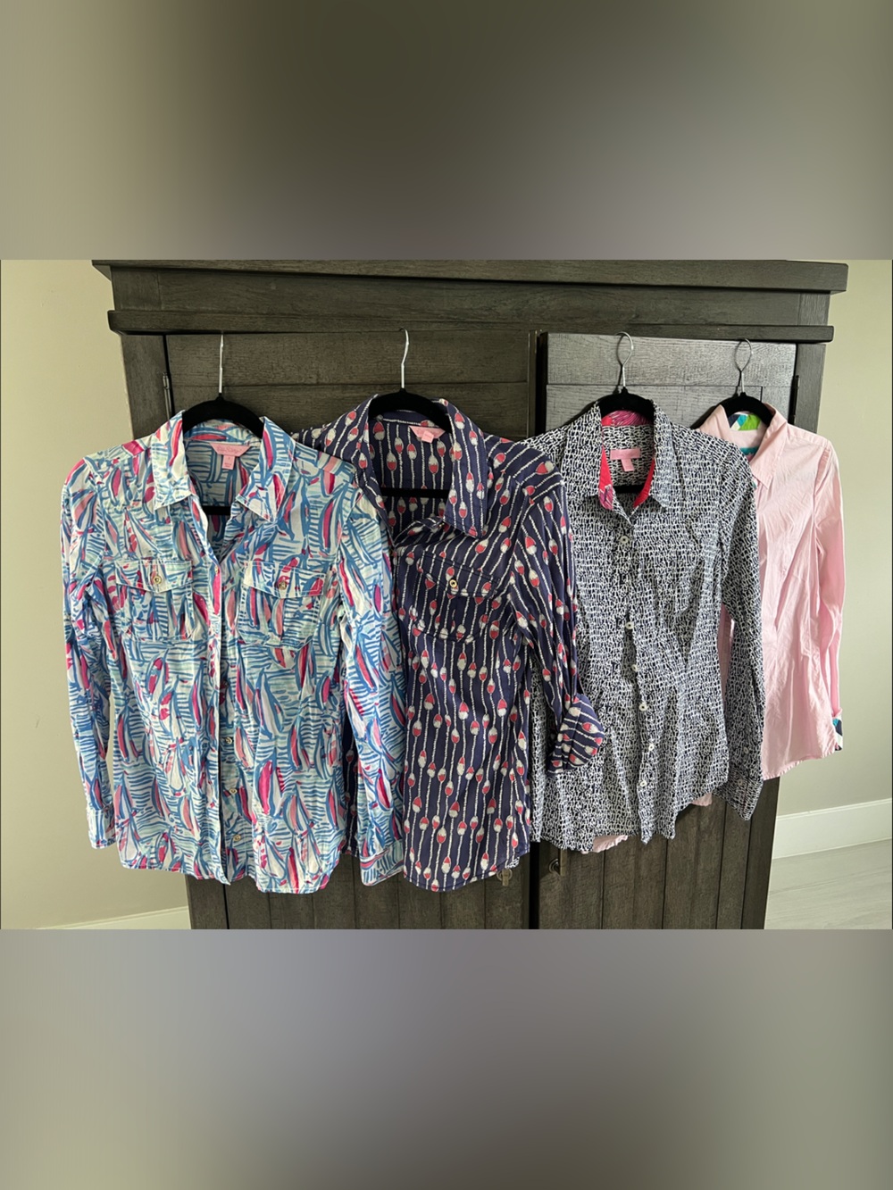 Lot of 4 Lilly Pulitzer Button-Up